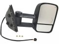 Right Passenger Side Power Mirror Textured Black Trailer Tow Type With Manual Telescoping Folding Heated Glass And Turn Signal
