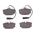 Front Brake Pads For Volkswagen Eurovan 2001 2002 2003 Semi Metallic Friction Electronic Pad Wear Sensor 2 00in Height 3 73in 