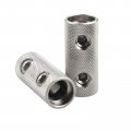 Zookoto 2pcs 0 1 Gauge Wire Audio Car Brass Terminal Butt Connectors Stereo Power Or Ground Splice Coupler 