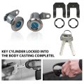 Dl-1 Door Lock Key Cylinder Tumbler Set For Ford Mustang Shelby Gt-500 1967-1968 1970