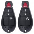 Aintier 2 X Keyless Entry Remote Key Fob For Dodge Challenger Charger Durango Grand Caravan Journey Ram 1500 Jeep Cherokee