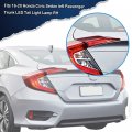 G-plus Tail Light Inner Side Replacement For 16-20 Honda Civic Dx Lx Ex Ex-l Turbo Touring Plus I-style Si Sport 4-door Sedan