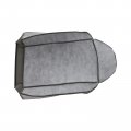 Secosautoparts Passenger Side Top Leather Seat Cover Gray Compatible With Fordor 250 350 F 450 F 550 2003 2004 2005 2006 2007