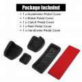 X Autohaux 5 Pcs Accelerator Pedal And Brake Cover Set For Mercedesbenz A B Cla Gla Ml Gl R Class W176 W245 W246 C117 W117 X156
