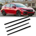 4pcs Car Outer Door Window Molding Trim Weatherstrip Seal For 2016-2021 Honda Civic 4 Sedan Replace 72450-tea-t01 72410-tea-t01
