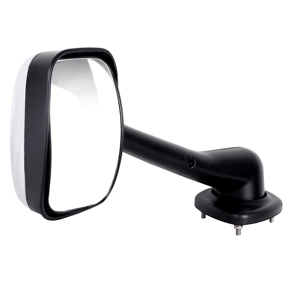 Right Side Tow Mirror For 2008 2016 Freightliner Cascadia Manual Control With Chrome Housing Metallic Finish Wide Angle View