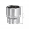 Uxcell 3 8-inch Drive 21mm 6-point Shallow Socket Metric Cr-v