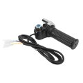 48v Electric Bike Throttle Grip Set With Led Indicator Abs Material Ergonomic Design Stylish Look For Motorcycle Scooter