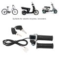 48v Electric Bike Throttle Grip Set With Led Indicator Abs Material Ergonomic Design Stylish Look For Motorcycle Scooter