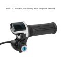 48v Electric Bike Throttle Grip Set With Led Indicator Abs Material Ergonomic Design Stylish Look For Motorcycle Scooter