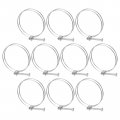 Uxcell 10pcs Double Wire Hose Clamp 108-115mm Adjustable Stainless Steel Clips With M8 Bolt For Dust Collection Pump Pipe