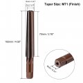Uxcell Mt1 Morse Taper Reamer H8 Accuracy Alloy Tool Steel 6 Flutes Straight Shank Finish Hand Cutter Milling Conical For Bore