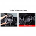 Steering Wheel Cover Trim Compatible With Chevrolet Corvette C8 2020-2023 Abs 4pcs Steering Circle Round Interior Protection