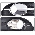 G-plus Front Bumper Fog Lights Cover Trim Compatible With Buick Lacrosse 2010 2011 2012 2013 Driver Passenger Side Lamps Clear