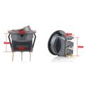 Red Round Rocker Toggle Led Switch 12v Dc 20a 3 Pin Spst On Off Illuminated Control For Car Marine Rv Boat Pieces