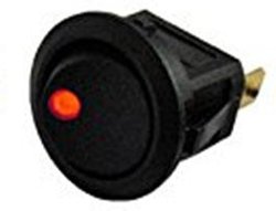 Red Round Rocker Toggle Led Switch 12v Dc 20a 3 Pin Spst On Off Illuminated Control For Car Marine Rv Boat Pieces
