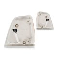 Parking Cornering Light Pair For 1989 1991 Toyota Pickup Dlx Sr5 Driver And Passenger Side Amber Clear Lens With Gray Trim
