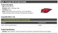 Right Passenger Side Tail Light Assembly Body Mounted Compatible With 2014-2016 Hyundai Elantra Sedan Usa Built