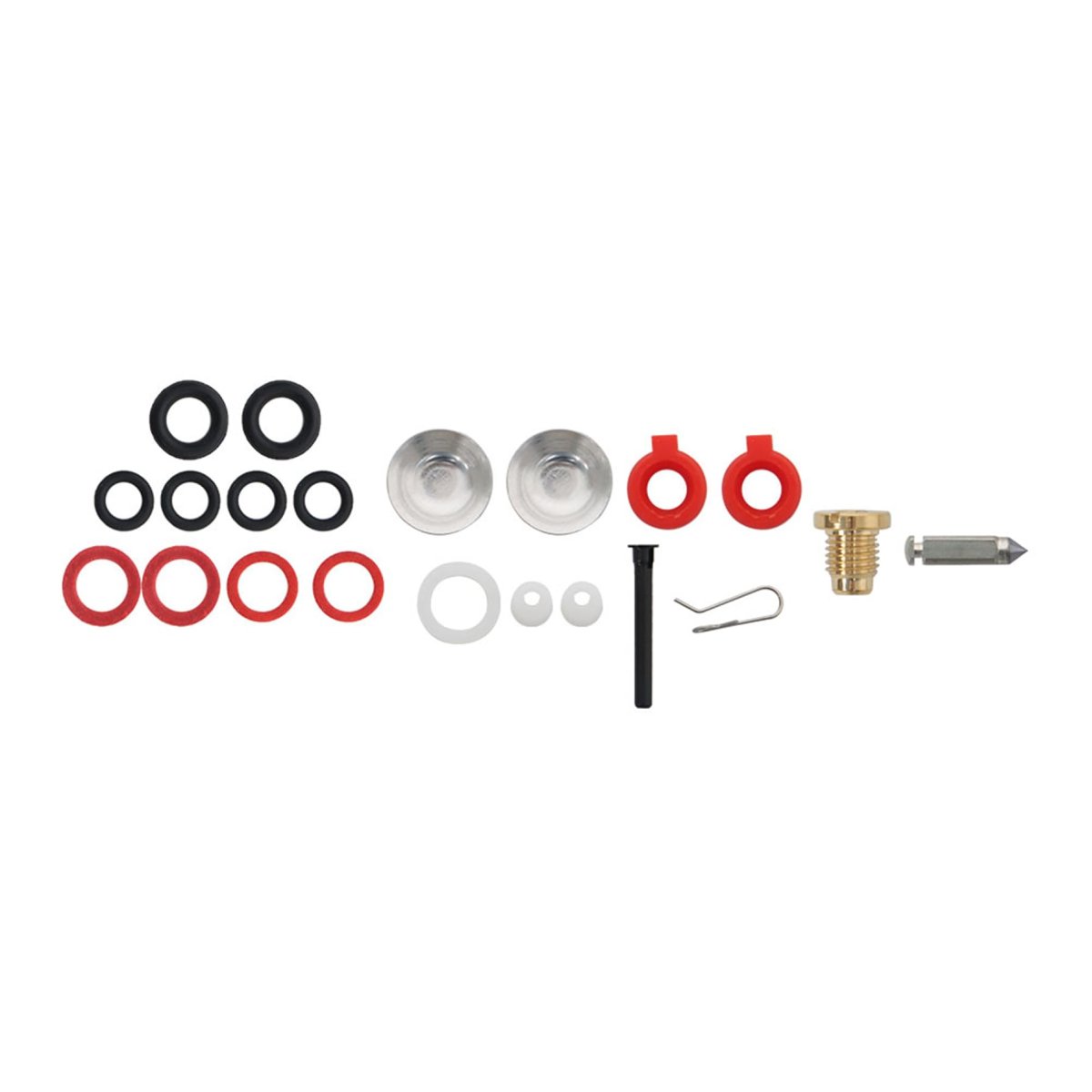 Set Of 2 Carburetor Repair Kit With Float For Evinrude Johnson Omc V4 V6 Crossflow Replaces 390055 392550 398526 434888 435443