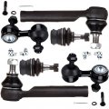 Ocpty New 6-piece Fit 2003013 For Subaruester002-2015 Impreza 2005-2009 Legacy For Outback 2 Front Lower Ball Joint 2 Outer Tie
