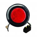 Red Round Led Clearance Marker Light 2 In With 10 Leds And Polycarbonate Lens For Trucks Trailers Buses Boats F235227 