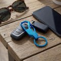 Ford F-150 Platinum Laser-etched Topographic Blue Carabiner Style Snap Hook Metal Key Chain Official Licensed 