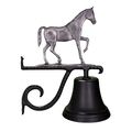 Montague Metal Products Cast Bell With Swedish Iron Gaited Horse 