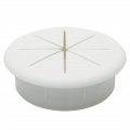 Hj Garden 1pc 50mm Desk Cord Grommets Flexible Cable Wire Hole Cover Set Organizer For Office Home Pc White 