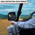 Sautvs Adjustable Side Mirrors For Honda Pioneer 1000 16-23 High-definition Clear Wider Folding Exterior Rearview Mirror