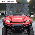 Folding Side Mirrors For Honda Pioneer 1000 2016 2026 Wide View Convex Glass Rearview Mirror With Brackets No Drilling Matte