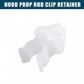 Acropix Hood Prop Rod Clip Retainer Fit For Mitsubishi Lancer Pack Of 1 White