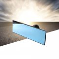 Bininbox Car Truck Universal Rear View Mirror Anti Glareview Clip On Panoramic Interior Wide Angle Baby Rear Blue Rectangle