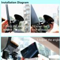 Bininbox Car Truck Universal Rear View Mirror Anti Glareview Clip On Panoramic Interior Wide Angle Baby Rear Blue Rectangle