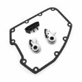 Httmt- Black Twin Cam Chain Guide Outer Inner Tensioner Cover Gasket Compatible With 99-06 H-d Dyna Softail P N Tghd-epc001 020