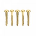Uxcell Wood Screws M3 X 25mm Slotted Round Head Brass Self-tapping Screw 100 Pcs