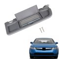 Antuko Front Right Sun Visor Dark Gray Plastic And Cloth Replacement For Civic 2006-2008 