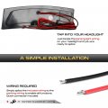 Vipmotoz Full Led Strip Side Marker Lights Fender Parking Lamps Compatible With 2012-2019 Bmw 3 4 Series F30 F32 F80 320i 328d