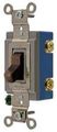 1- Hubbell Hbl1201 Switch Single Pole 15a 120-277v Ac Brown 