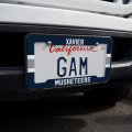 Xavier University Stripes License Plate Tag Frame