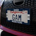 Xavier University Stripes License Plate Tag Frame