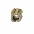 Uxcell M6x18mm Hex Socket Threaded Insert Nuts Bronze Tone 30pcs For Wood Furniture