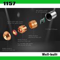 Alla Lighting Miniature 12v Bay15d Base 7528 1157 Led Bulbs Pure Red Super Bright Rear Turn Signal Brake Tail Lights Upgrade