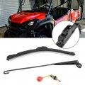 Utv Manual Windshield Wiper Arm Length 450mm 17 7 Inch Blade About 400mm 15 7 3 Pieces Set