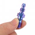 Uxcell Titanium Alloy M10x1 0 Motorcycle Brake Master Cylinder Screw M10 Thread Single Nipples Fittings Adapter Blue Purple