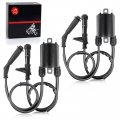 Moto1988 2set Of Ignition Coil Spark Plug Cap For Honda Shadow Vlx 600 Vt600 1988-2007