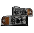 Zmautoparts Dodge Ram Pickup Led Crystal Smoke Head Light Corner Signal 1500 2500 3500