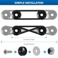 Grabote Universal Bumper Clips Front Rear Quick Release Kit Holders Compatible With Cars 4x Black Tabs And 12x Customized
