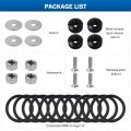 Grabote Universal Bumper Clips Front Rear Quick Release Kit Holders Compatible With Cars 4x Black Tabs And 12x Customized
