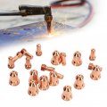 20pcs Plasma Electrode Tip Kit 52558 51311 P1 3 Nozzle Brass Cutting Torch Consumables Cutter Accessories For Pt80 Ipta Ptma 80