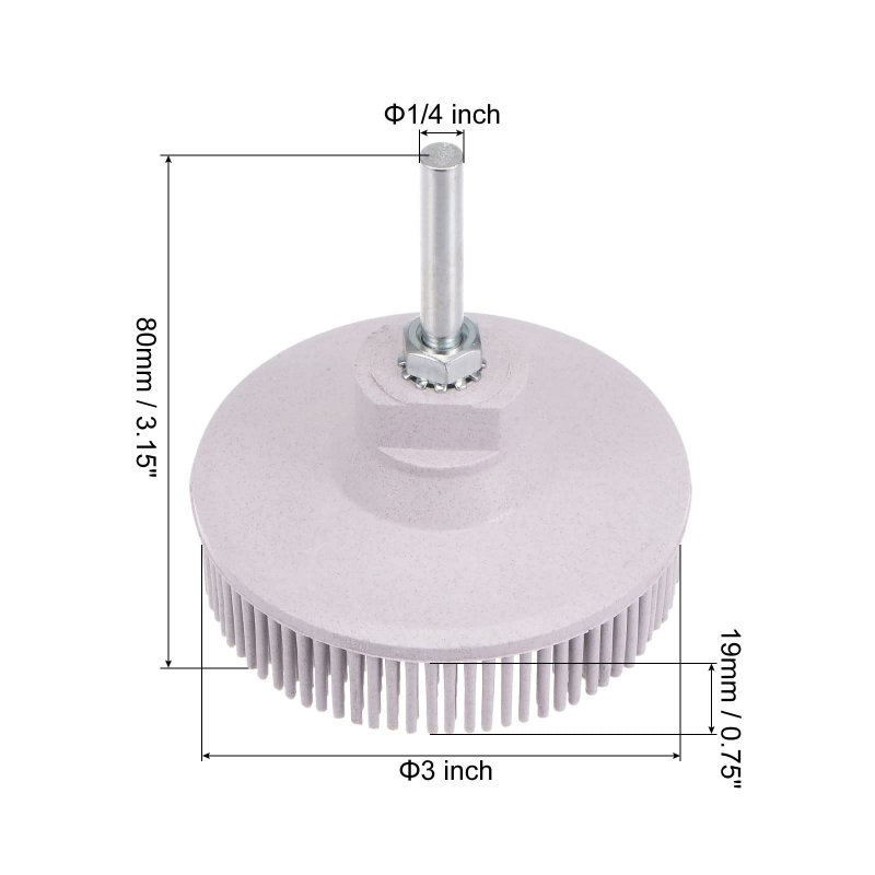 3inch Bristle Disc 120 Grit Abrasive Coating Removal With 1 4 Inch Round Shank For Metalworking And Remove Stubborn Coatings